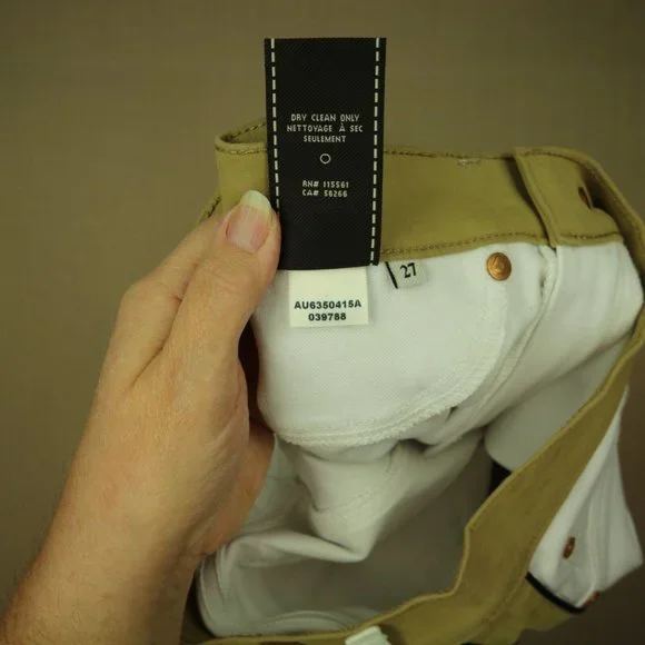 7 For All Mankind Skinny Jeans Women's Size 27 Faux Suede Trim White Denim - Picture 10 of 10